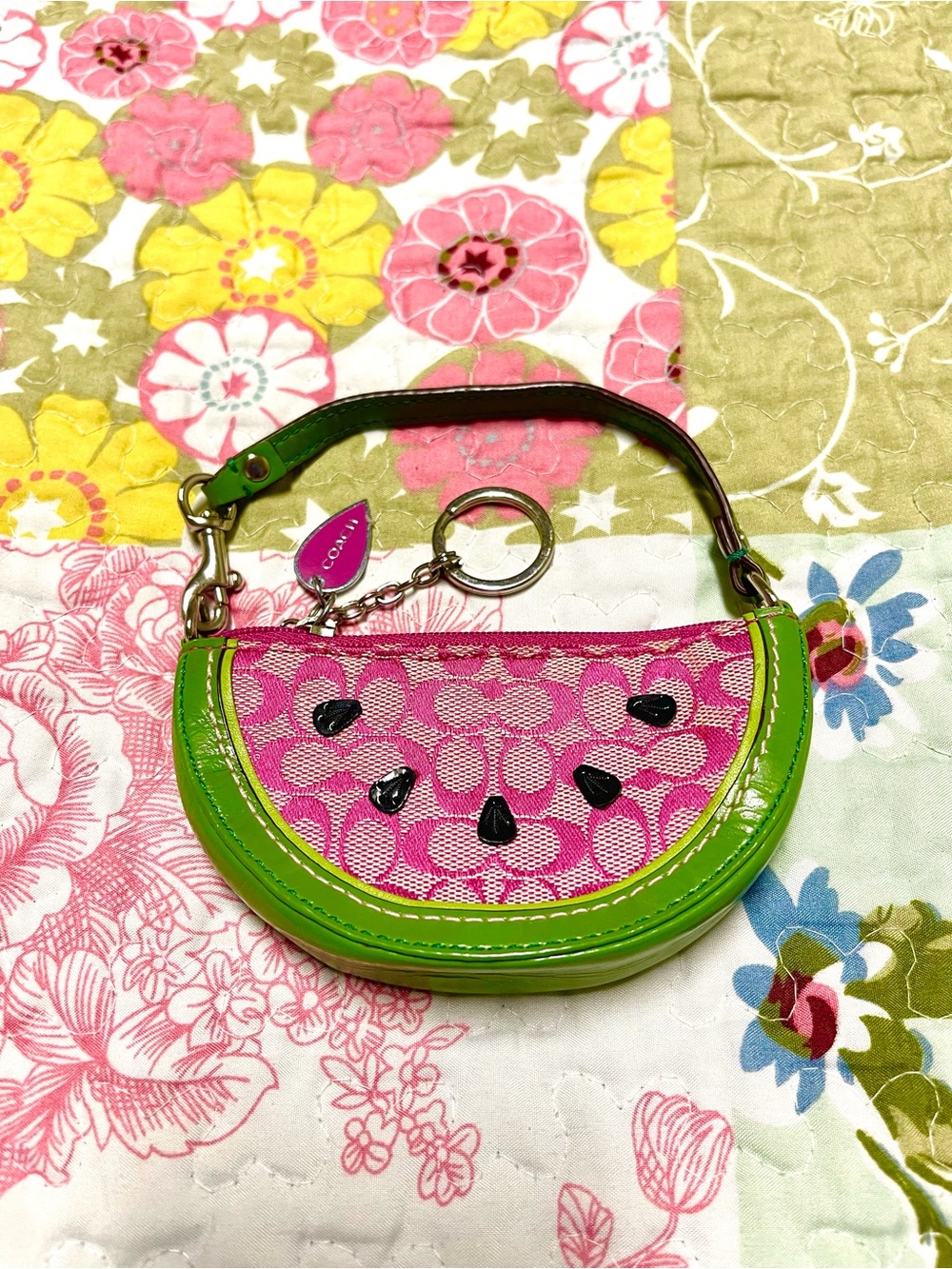 vintage coach watermelon coin purse Y2K